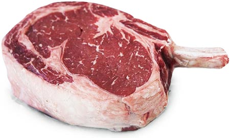 Fornitura carne per ristoranti: bovino adulto cowboy-steak-raw